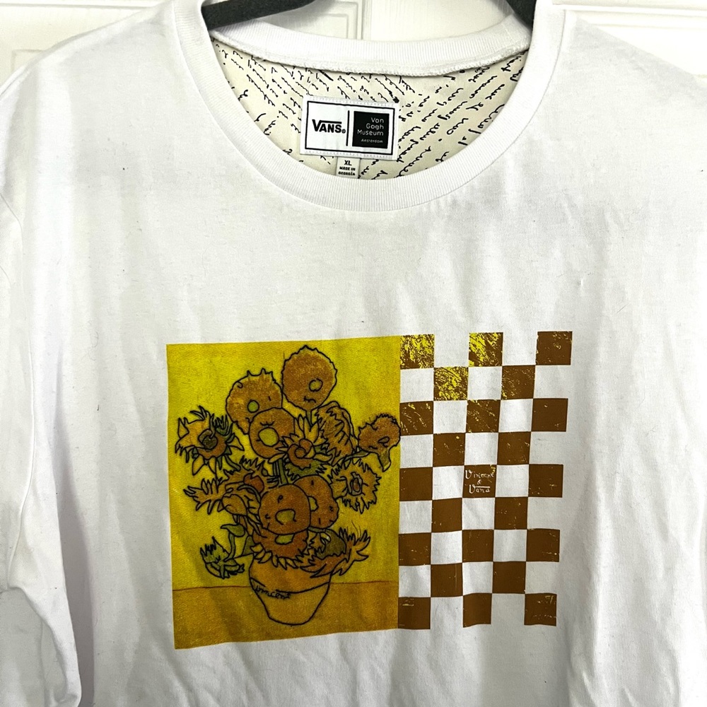 Van’s Vincent Van Gogh Sunflowers Tee Shirt size XL